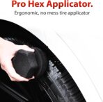 Adam's Polishes Pro Tire Hex Grip Applicator (3 Pack) - Tire Shine Car Detailing Foam Sponge Tool|Car Cleaning Supplies After Car Wash Tire Cleaner | for Vinyl Rubber & Trim Accessories-Wheel Cleaner - Image 2