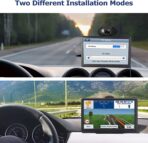 GPS Navigator for Car Truck RV, 7-inch High-Definition Touch Screen，2026 Maps (Free Lifetime Updates), Support Voice Turn Direction Guidance/Speed and Red Light Warning/Custom Truck Routing - Image 4