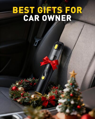 AUXITO Car Vacuum Portable Cordless 14000Pa Suction, Handheld Vacuum Blow & Suction 2 in 1, Small Vacuum Cleaner Hand Held Vacuum for Car, Home, Pet, Office, Ideal Gifts for Men & Women (Black) - Image 9