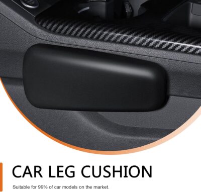 2 PCS Car Elbow Pad Arm Rest, Polyurethane Elastic Soft Arm Leg Support Pillow, Multi-functional One-piece Molded Car Interior Decoration, Universal for Most Vehicles (Black) - Image 6