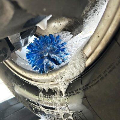 Wheel Brush Kit, Soft Drill Wheel Cleaner Brush, Tire Brush, Detailing Brush, and Detailing Pads, No Scratches Car Wheel Cleaning Kit for Wheels, Tire, Rims, Engines, Exhaust(Blue + White 9 Pk) - Image 9