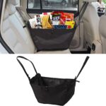 Car Seat Organizer - Large Capacity Passenger Seat Storage Travel Bag, Portable, Foldable and Collapsible Miscellaneous Car Hanging Bags, Reusable Shopping Tote with Drawstrings