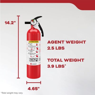 Kidde, FA110G, Multi Purpose Fire Extinguisher for Home, Office, Dorm, Residential, 1A10BC - Image 8