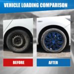 WOLFSTORM 4-Pack 16 Inches Wheel Rim Cover Hubcaps,Redesign Fashion Style Replacement Hubcaps,Car Truck SUV Hub Accessories, Blue&Black - Image 7