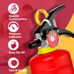 Ougist ABC Dry Powder Fire Extinguisher, 5 lb – 2-A:10-B：C Rated for Home, Office & Vehicle, Quick Release, Easy-Grip Handle, Ideal for Electrical & Grease Fires, Car Extinguisher, Model FF2KG - Image 3