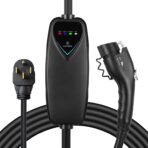 Lectron Level 2 EV Charger - ETL Certified, 240V, 40 Amp, NEMA 14-50 Plug, 16 ft Extension Cord & J1772 Cable- Portable Electric Car Charger for J1772 EVs and Plug-in Hybrid Vehicles