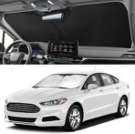 Car Windshield Sun Shade Sunshade Compatible With BMW 3-Series 328i 335i 320i 330i 325i F30 F31 M3 E60 E61 2026 2025 2024 2023 2022 2021-2013 Accessories, Foldable Car Front Window Sun Shield - Image 2