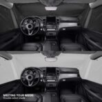 Sun Shade- Front and Side Car Windshield Sun Shade Front and Side Window Protector Block Sun Heat Visor Protection Cover Vehicle Interior Accessories Sunshades Prevent Prying and Protect Privacy - Image 2