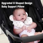 KAKIBLIN Baby Travel Pillow, Baby Neck Pillows for Car Seat, Upgraded Babies Head Pillow, Head and Neck Support Pillow for Car Seat, Stroller, Pushchair, Travel(Twig) - Image 3