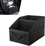 Car Seat Organizer, Car Organizer Backseat, Collapsible Small Auto Seat Storage with Handles and Mesh Pockets, for Front/Rear Consoles Back Seats Traveling