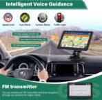 GPS Navigator for Car Truck RV, 7-Inch Car GPS with 2026 Maps Free Lifetime Updates, Voice Guidance, Speed Camera Alerts, Custom Truck Routing, Turn-by-Turn Voice Guidance (Blue) - Image 3