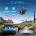 Portable Carplay Screen for Car, 10" Wireless Carplay & Android Auto, OTA Updates, Car Play Touchscreen with 1080P Backup Camera,GPS Navigation,Voice Control,5.0 Bluetooth (10inch) - Image 6