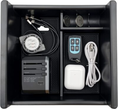 JOJOMARK Compatible with Toyota 4Runner Accessories Center Console Tray Organizer Armrest Box Storage Fit for 4Runner 2010-2019 2020 2021 2022 2023 2024 (Console Organizer) - Image 2