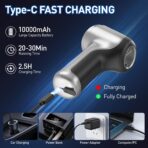 AHNR Handheld Car Vacuum Cleaner Cordless with Brushless Motor, 20000PA High Power Vacuum Cleaner & Air Duster, 3 in 1 Keyboard Portable Mini Hand Held Vacuums Cleaner for Car Home - Image 7