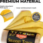 Premium Shammy Cloth for Car Drying - 26”x17” - Super Absorbent Chamois Towel for Car - Scratch-Free, Reusable & Soft - Image 6