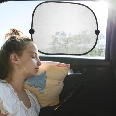 Car Window Shade for 2pcs Mesh Sunshade Side Window Sun Blocker with Suction Cups UV Protection Heat Insulation for Safety and Car Interior Accessories - Image 4