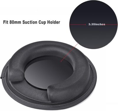 Portable Weighted Dash Mount Holder for Tomtom Garmin GPS Devices, Black Bean Bag Anti-Slip Dashboard Mount for Car - Image 2