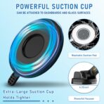 Truck Phone Holder Mount,Car Phone Holder,Dashboard Windshield Phone Holder 16.9 inch Long Arm,Super Suction Cup Compatible with Pickup Truck,Commercial Truck and All Phone - Image 6