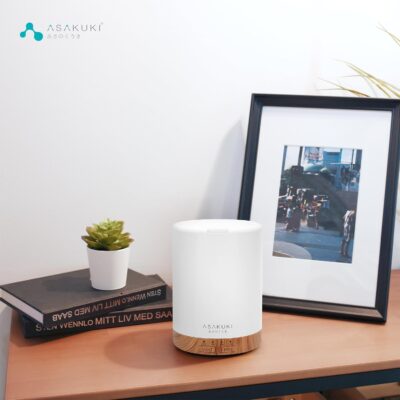 ASAKUKI Essential Oil Diffuser for Home, 300 ml Humidifier with Automatic Shut-Off, Quiet Aromatherapy Diffuser with 7 LED Lights for Living Room, Kitchen, Bedroom, Hotel - Light Brown - Image 6