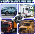 2PCS Bright 50W 881 LED Fog Light Bulbs, High-Power 6000K 881, 889, 862, 886, 894, 896, 898 LED DRL Daytime Running Lights, Xenon Cool White Headlight Bulbs Replacement for Car, Truck (White) - Image 5