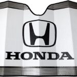 Plasticolor 003714R01 Honda Logo White Accordion Style Car Truck SUV Front Windshield Sunshade