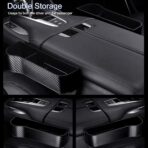 Car Seat Gap Filler Organizer 2 Pack, Multifunctional Auto Console Side Storage Box with Cup Holders & Phone Holder, Premium PU Leather Car Front Seat Organizer for Drinks, Sunglasses, Keys - Image 6
