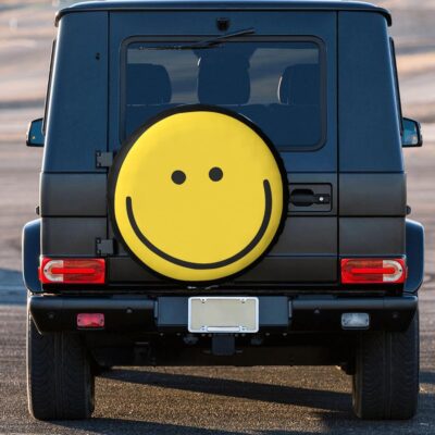 Smiley Face Tire Cover Weatherproof Dustproof Wheel Spare Tire Cover Wheel Protectors Universal Fit for Rv Trailer SUV Truck Camper 14 Inch - Image 7