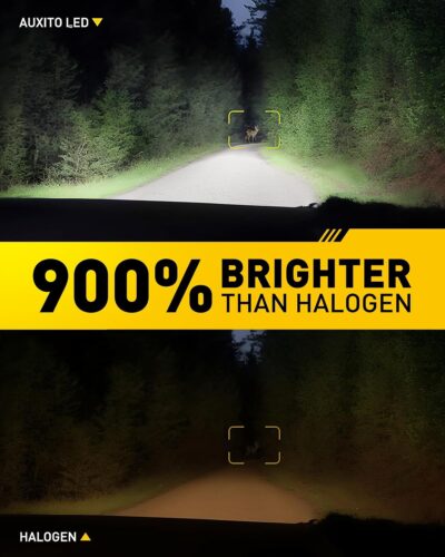 AUXITO 9005/HB3 H11/H9/H8 Fog Light, 62000LM 900% Brighter H8 H9 HB3 Bulbs Combo 5 Mins Install, Plug-N-Play, IP68 Waterproof, Pack of 4 - Image 2