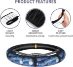Starry Night Steering Wheel Cover, Non Slip Durable Auto Car Accessories Universal 15 Inch - Image 6