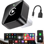 iGENJUN Wireless CarPlay Adapter 2026 Upgrade Mini Design, USB/USB-C Plug & Play Converts CarPlay to Wireless - Easy Use Fast Stable Connection Car Play for iPhone & Android
