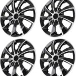 ECCPP 4PCS Easy to install 16 Inch Hubcap Wheel Cover Auto Tire Replacement Exterior Cap-Snap On Hubcap OEM Replacement Full Lug Skin