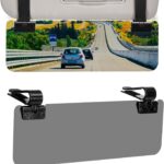 JOYTUTUS Sun Visor Extender for Cars, Polarized Sun Visor Extender Universal Sun Blocker UV400, Adjustable Visor Extension for Car Visor,Double-Clip,Anti Glare Stray Light