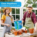 GLIMGLINT Cleaning Rags, 100 Pack Microfiber Cleaning Cloth, Lint-Free, Ultra Absorbent Reusable Paper Towels for Home, Kitchen, Car, Garage or Shop, Dish Rags, 11" x 9", Grey - Image 4