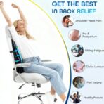 Niceeday Lumbar Support Pillow for Office Chair Car Back Support Pillow, Memory Foam Gaming Chair Desk Chair Back Cushion for Lower Back Pain Relief, Ergonomic Back Rest,Office Home Essentials - Image 5