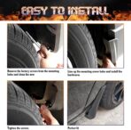 x xotic tech 4PCS Car Front & Rear Mud Flap Splash Guards Compatible with Honda Civic 11th Gen 2022 2023 2024 2025 2026 Fender Flare Mudguard Dirt Slush Trap Protector w/Hardware Accessories - Image 7