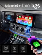 2-in-1 Wireless CarPlay Adapter 2026 Support Apple CarPlay & Android Auto, Mini Bluetooth USB A & USB C Dongle Convert Wired to Wireless Compatible with iPhone & Android - Image 2