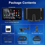 9" Upgraded Wireless Carplay Screen For Car, Built-in Apps Net-flix Youtube Tiktok, Portable AI Magic Box For Apple Car Play & Android Auto Screen With HD Backup Camera, Voice Assistant , OTA Updates - Image 9