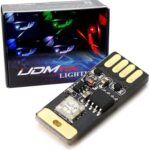 iJDMTOY Touch Control RGB Multi-Color USB Plug-in Miniature/Nano LED Car Interior Ambient Accent Lighting Kit
