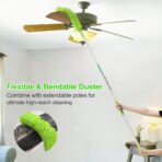 Wontolf 62'' Car Wash Brush with Long Handle Chenille Microfiber Car Wash Mop Mitt Kit Car Detailing Brush Cleaning Kit Window Squeegee Car Duster Drying Towels Tire Brush for Cars RV Truck Boat - Image 5