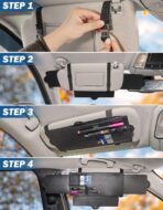 JoyTutus Car Sun Visor Sunshade Extender, Adjustable Sun Visor Protects from Anti-Glare, UV Rays Blocker Window Windshield Sunshade Extender for Car SUV - Image 6