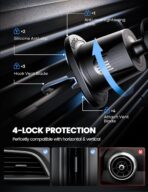 Lamicall 2026 Wider Clamp & Metal Hook Car Phone Holder Vent [Thick Cases Friendly] Phone Holders for Your Car Mount Gfts Automobile Hands Free Accessories for Women Men for iPhone 16 15 14 13 Pro Max - Image 4