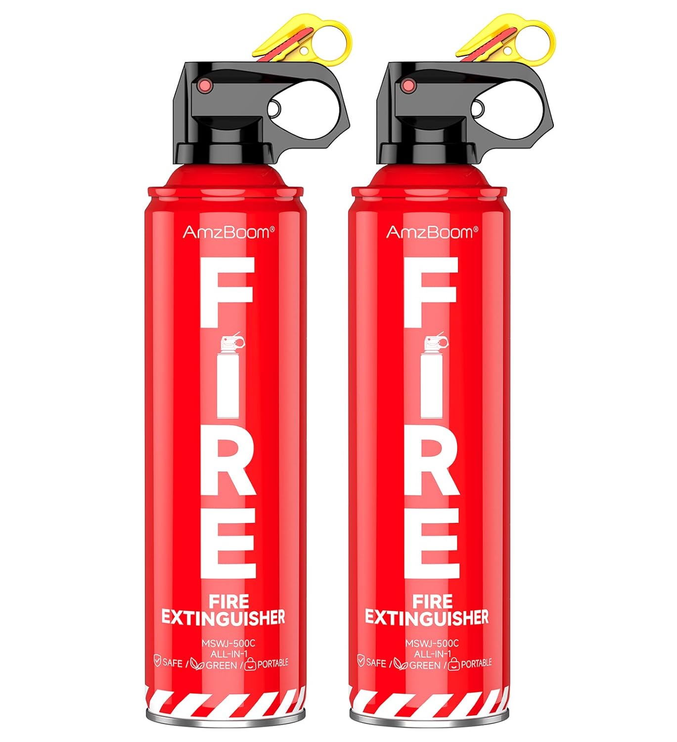 71rRnzqT3L._SL1500_.jpg 2-Pack Fire Extinguisher for Home, Kitchen, Car, and Grill with Mounting Bracket– Extinguishing Spray, Compact A, B, C, K – Eco-Friendly, Prevents Reignition. - Image 1