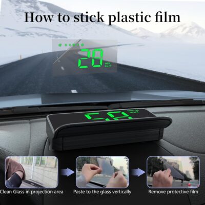 Heads Up Display for Cars,Windshield Speedometer Projector M1Green ,Digital GPS Speedometer with Speed,Driving Direction,Overspeed Alarm Fatigued Driving,GPS Mode for All Vehicles - Image 7