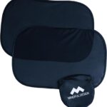 Mindful Design - Car Window Shades for Baby (2 Pack) - 21"x14" Sun Shade Blocker - Glare Shield and UV Rays Protection for Your Child - Side Window Screens for SUV - Mesh Car Window Shades for Baby