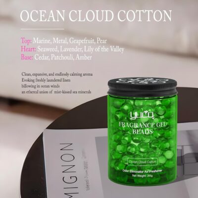 Fragrance Gel Beads Superior Aroma Air Freshener, Eliminates Odors in Cars, Offices, Pet Areas, Cabinets, Plant Based, 200g, Pack of 1, Jasimine and Lily of the Valley - Image 6