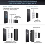 IPOW Long Arm Universal Magnetic Cradle Windshield Dashboard Cell Phone Mount Holder with 4 Metal Plates, Soft Firm Goose Arm & Enhanced Suction Cup - Image 7