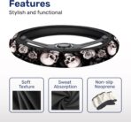 GENANY Skull Blossom Spring Steering Wheel Cover, Non-Slip Neoprene Car Steering Wheel Cover, Breathable Steering Wheel Covers, Sweat-Absorbing Accessories, Spring Auto Gifts - Image 4