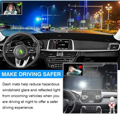 CARTIST Custom Fit for Suede Dash Cover 2016 2017 2018 2019 2020 Kia Optima Dashboard Mat Non-Slip Dash Mat Pad Carpet Odorless Sunshade Glare UV Rays Protector - Image 7