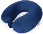 SAIREIDER Neck Pillows for Travel-Head Neck Support Travel Pillow for Traveling, Car, Home, Office Adjustable(Navy Blue)