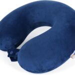 SAIREIDER Neck Pillows for Travel-Head Neck Support Travel Pillow for Traveling, Car, Home, Office Adjustable(Navy Blue)
